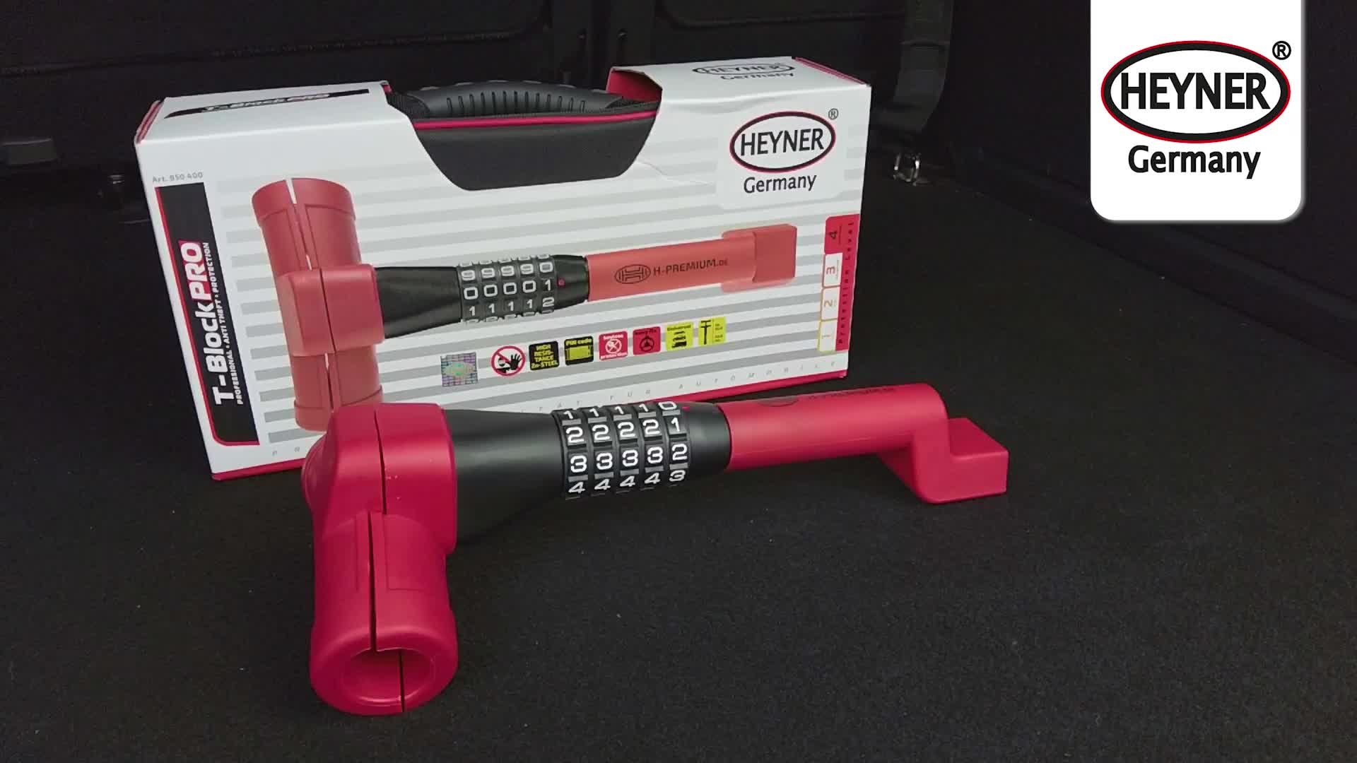 HEYNER®  Lenkradsperre Auto, Diebstahlschutz mit Produktbild-Vorschau 7