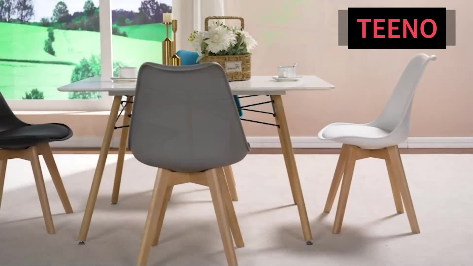 TEENO Esszimmerstühle, Küchenstuhl, skandinavisch, Retro Produktbild-Vorschau 7