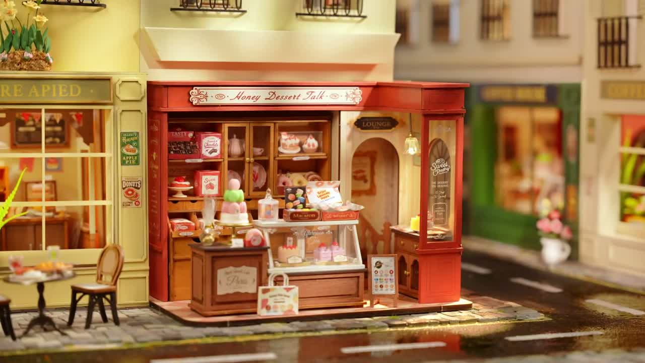 Honey Dessert Talk Mini House 3D-Puzzle, RolIfe, 242 Teile Produktbild-Vorschau 7