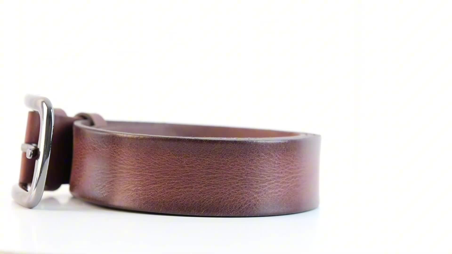 Pánský opasek z pravé kůže o šířce 4 cm - kožený opasek k Náhled obrázku produktu 7