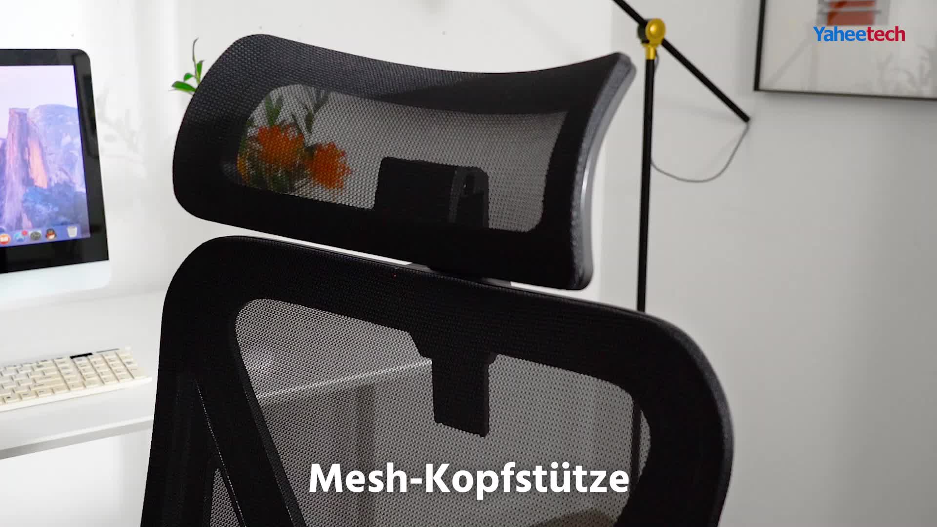 Yaheetech Bürostuhl Ergonomisch, Schreibtischstuhl mit Produktbild-Vorschau 7