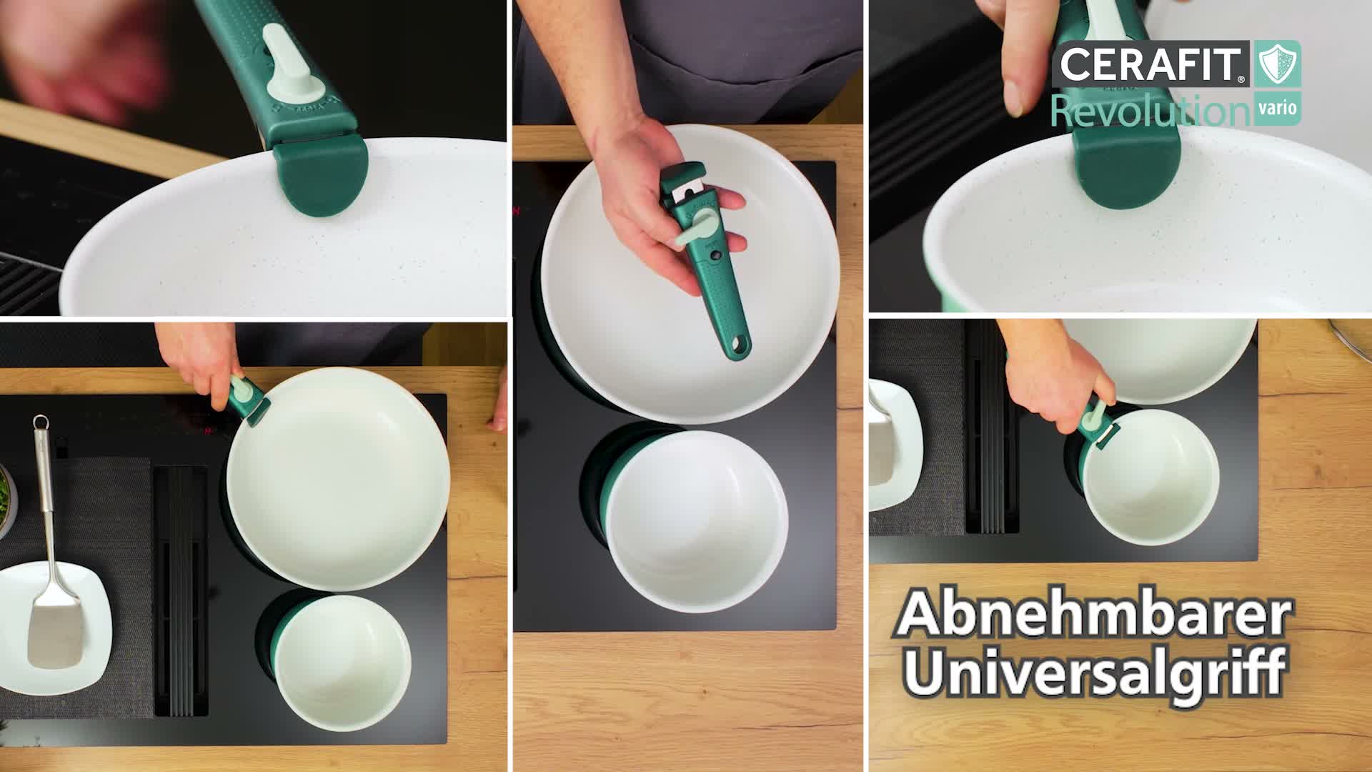 Genius Cerafit Revolution Vario Pfannenset Kochgeschirr Set Produktbild-Vorschau 7