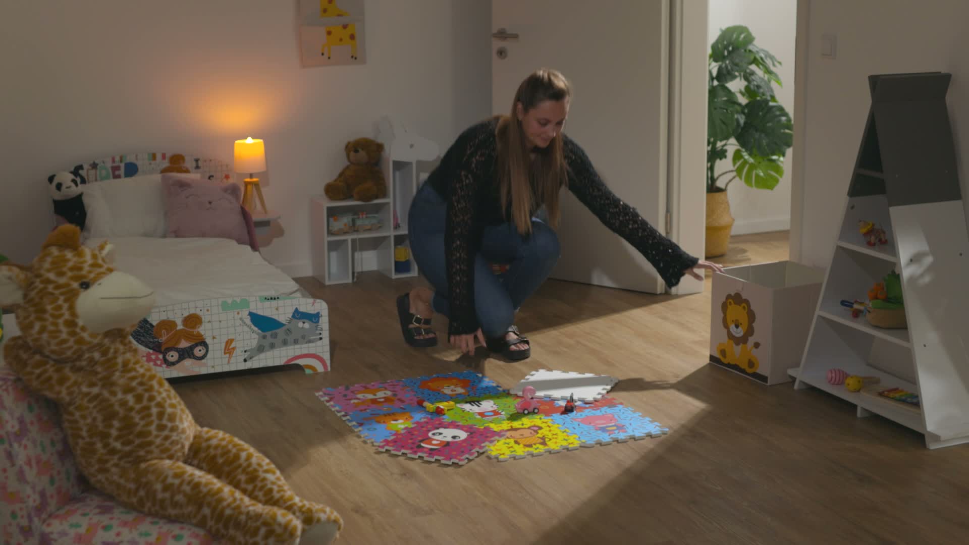 Relaxdays Puzzlematte Tiere, 9-teilige Spielmatte, Produktbild-Vorschau 7