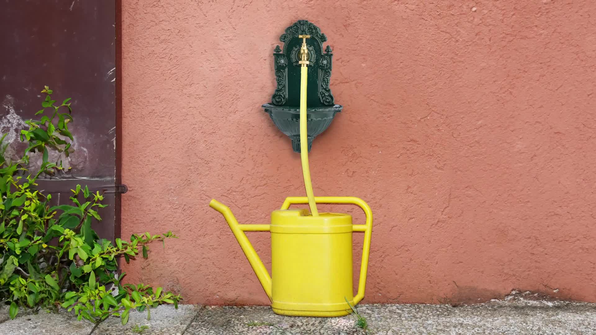 Relaxdays Wandbrunnen, mit Wasserhahn, antik, Waschbecken Produktbild-Vorschau 7