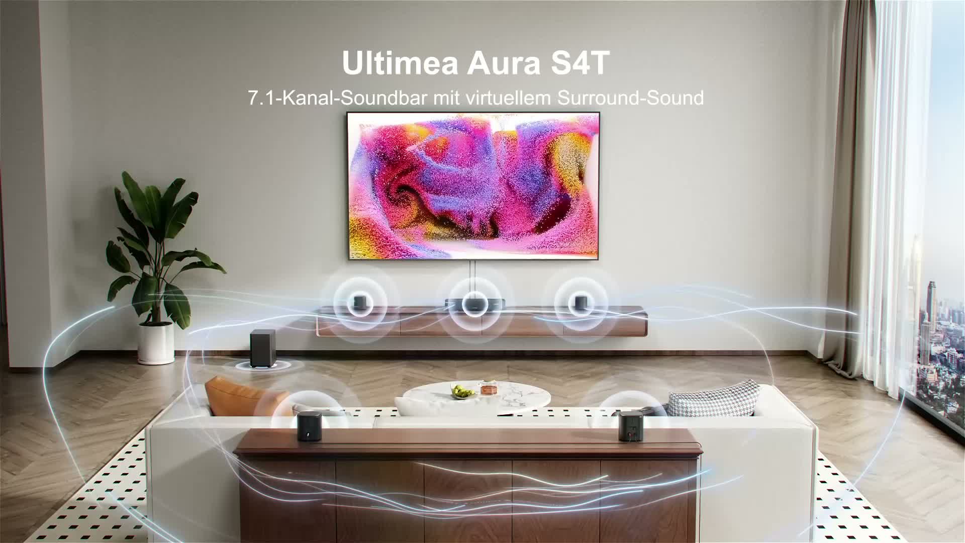 ULTIMEA 7.1ch Soundbar mit Subwoofer für TV, Surround Sound Produktbild-Vorschau 7