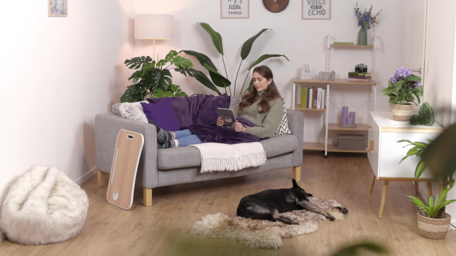Relaxdays Laptoptisch für Bett & Couch, H x B x T: 26 x 63 Produktbild-Vorschau 7
