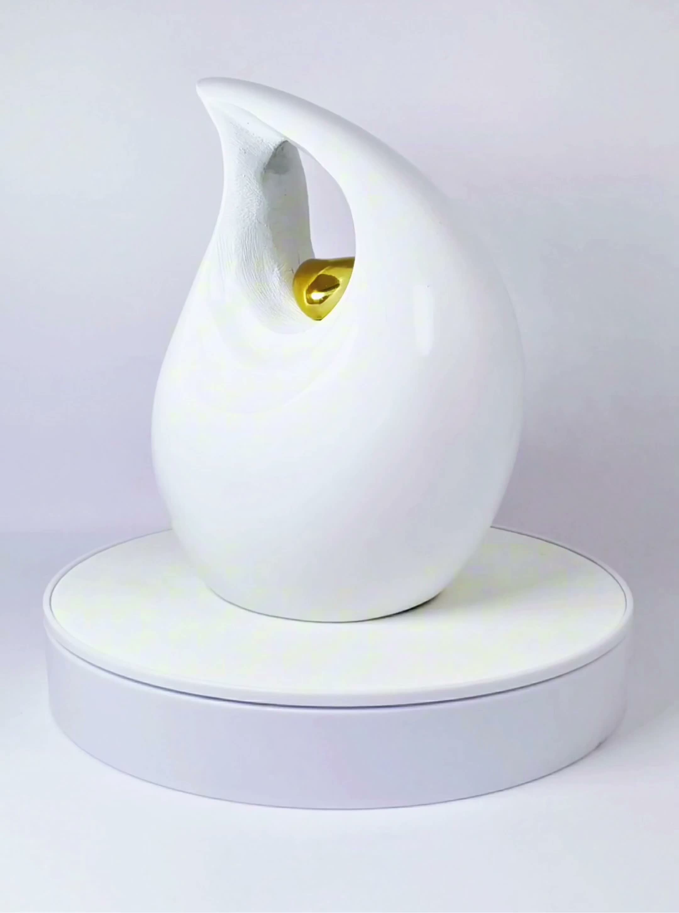 Teardrop Urne aus Aluminium - 800 ml - Handgefertigte Urne Produktbild-Vorschau 7