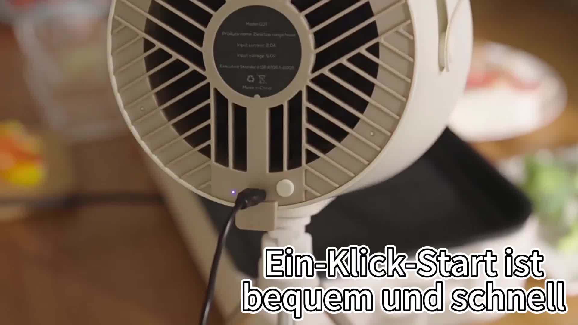 Tragbare Abzugshaube, Dunstabzugshaube mit austauschbarem Produktbild-Vorschau 7