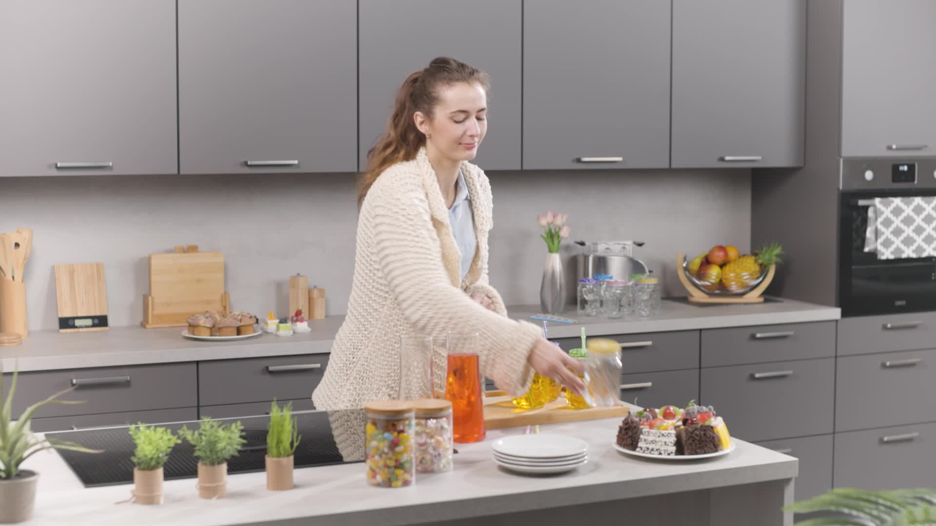 relaxdays Bunte Trinkgläser mit Deckel 10er Set Produktbild-Vorschau 7