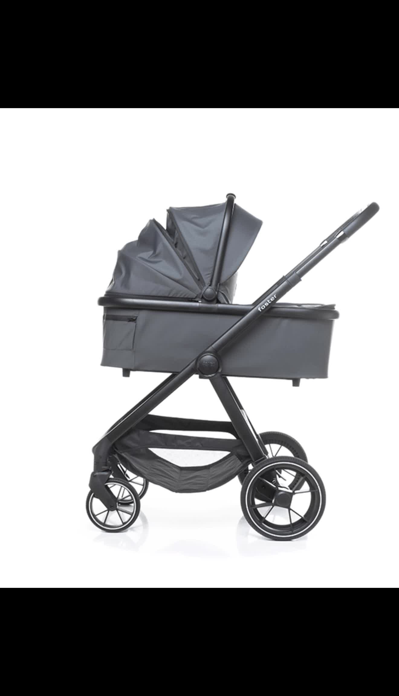 4Baby | Kinderwagen - Kombikinderwagen 2in1 - Black - Produktbild-Vorschau 7
