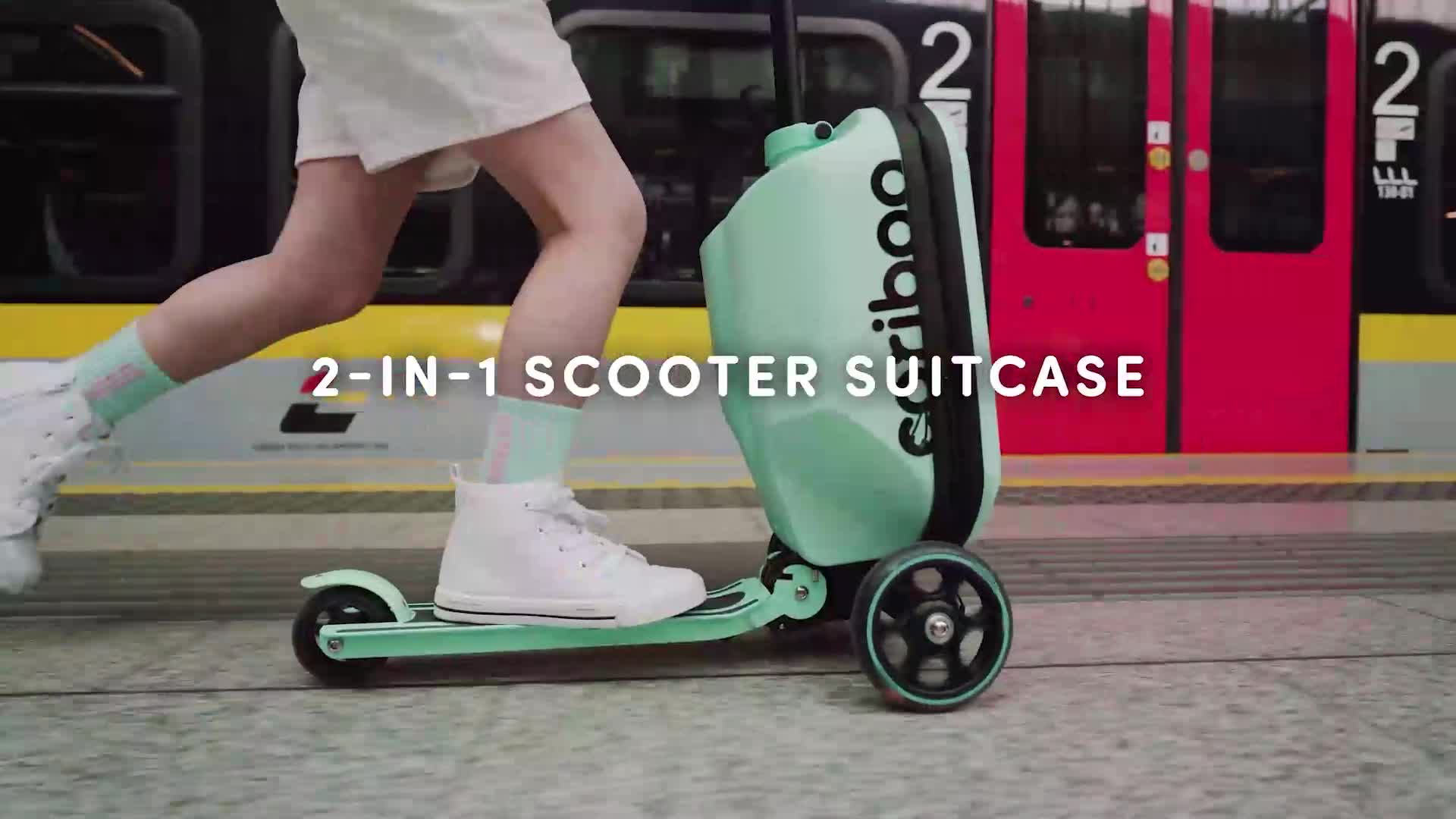 Dreirad-Roller mit Koffer Cariboo iTravel (rosa) Produktbild-Vorschau 7