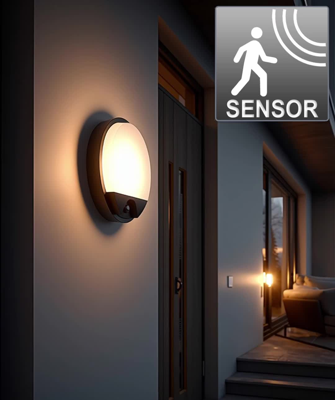 LED-Lampe mit Infrarot-Bewegungssensor Wandleuchte Innen-/ Produktbild-Vorschau 7