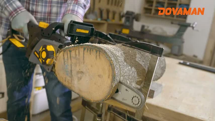 DOVAMAN Elektro-Kettensäge 2400 W, 40-cm-Schiene, Produktbild-Vorschau 2