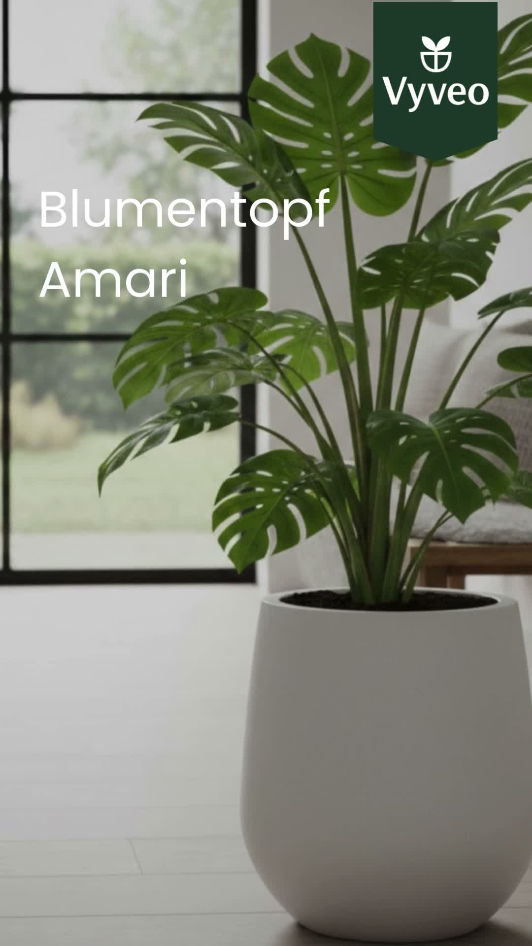 Vyveo - Blumentopf Amari - Schwarz - 27x30 Produktbild-Vorschau 7