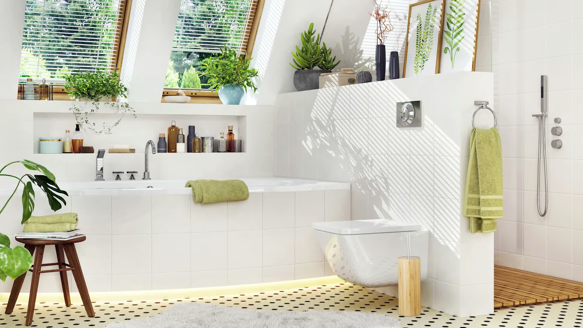 Relaxdays WC-Bürstenhalter Bambus, runde Produktbild-Vorschau 7