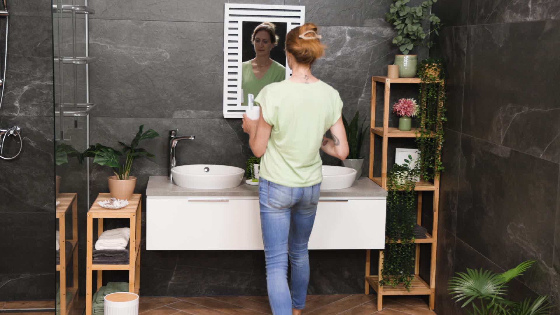 Relaxdays Badezimmer Set, 6-teilig, Badaccessoires Produktbild-Vorschau 7