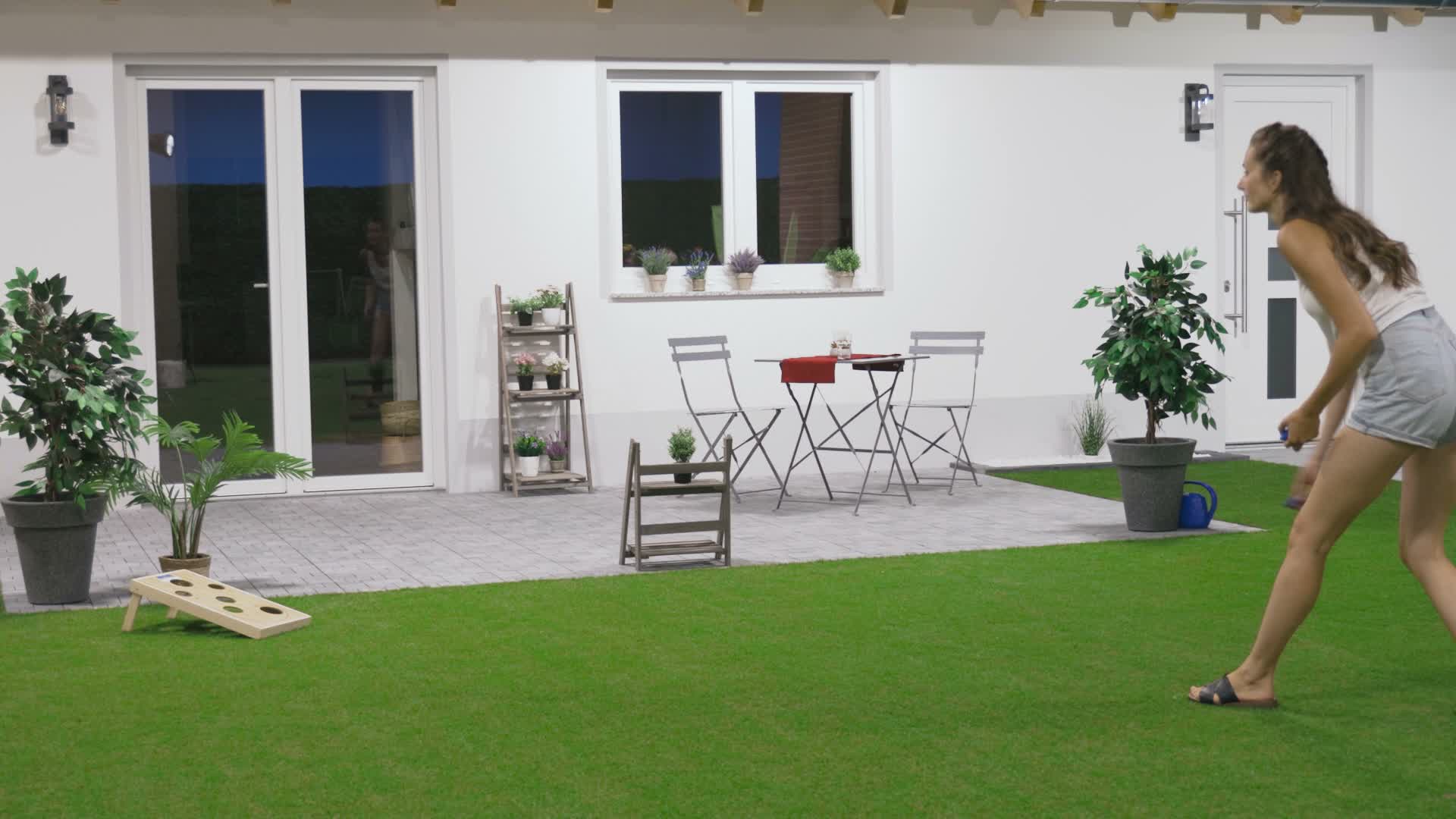 Relaxdays Cornhole Wurfspiel, 10 Bean Bags, Produktbild-Vorschau 7
