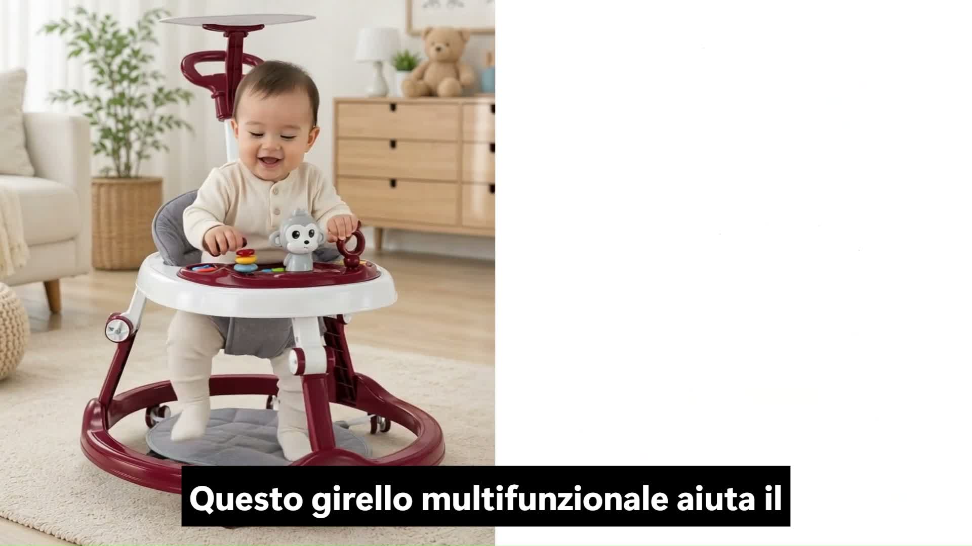 Girello Tavalax - con effetti luminosi e LED, regolabile in Anteprima dell’immagine prodotto 7