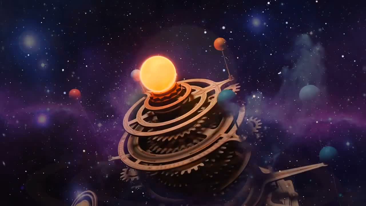 RoboTime 3D mechanisches Holzpuzzle Planetarium Produktbild-Vorschau 7