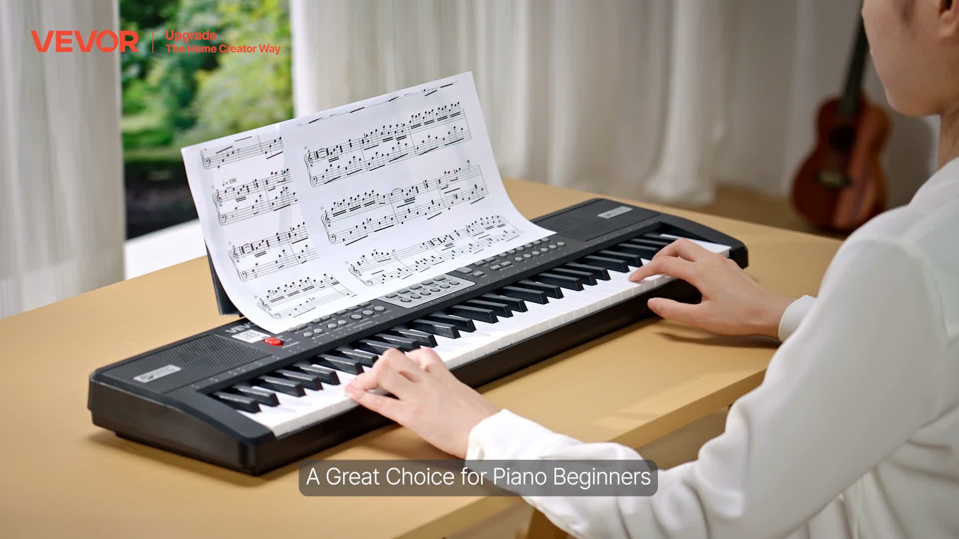VEVOR Digitalpiano 61 Tasten Halbgewichtet E-Piano Produktbild-Vorschau 7
