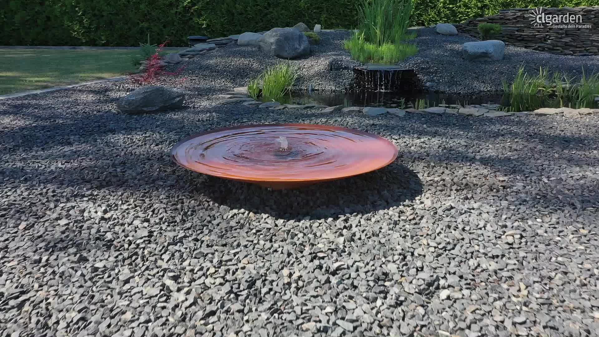CLGarden Cortenstahl Wasserschale SCWS120 Gartenbrunnen Produktbild-Vorschau 7