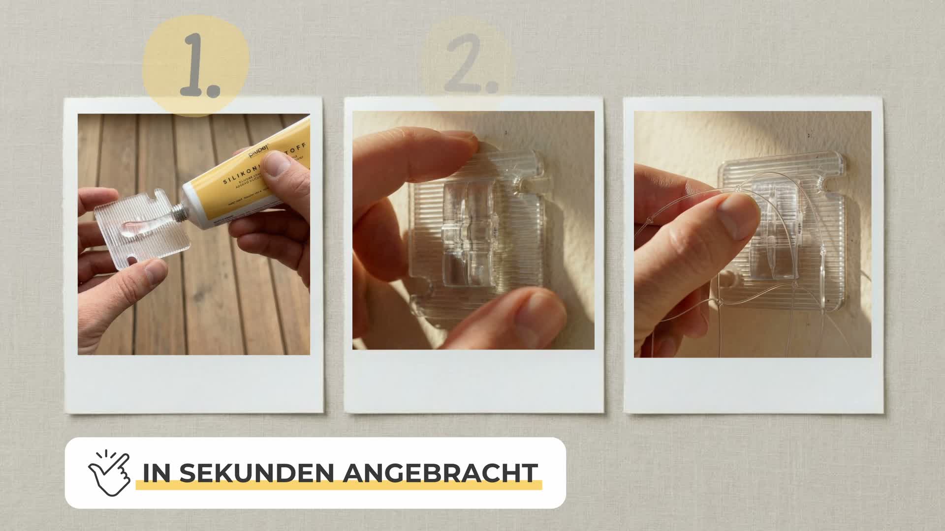 PiuPet® Klebehaken für Katzennetz ohne Bohren I Katzennetz Produktbild-Vorschau 7