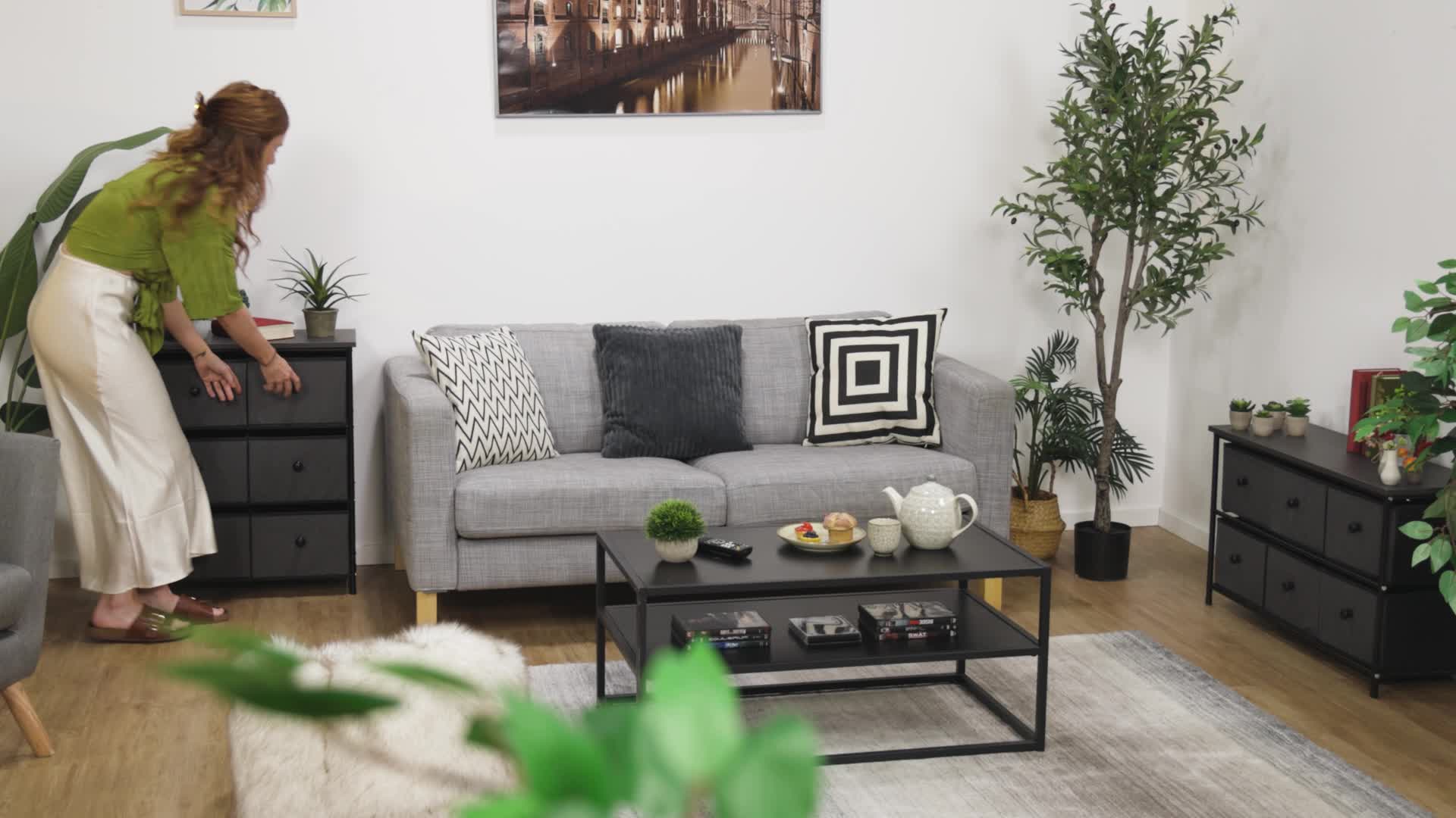 Relaxdays Kommode, 6 Stoffschubladen, Flur & Schlafzimmer, Produktbild-Vorschau 7