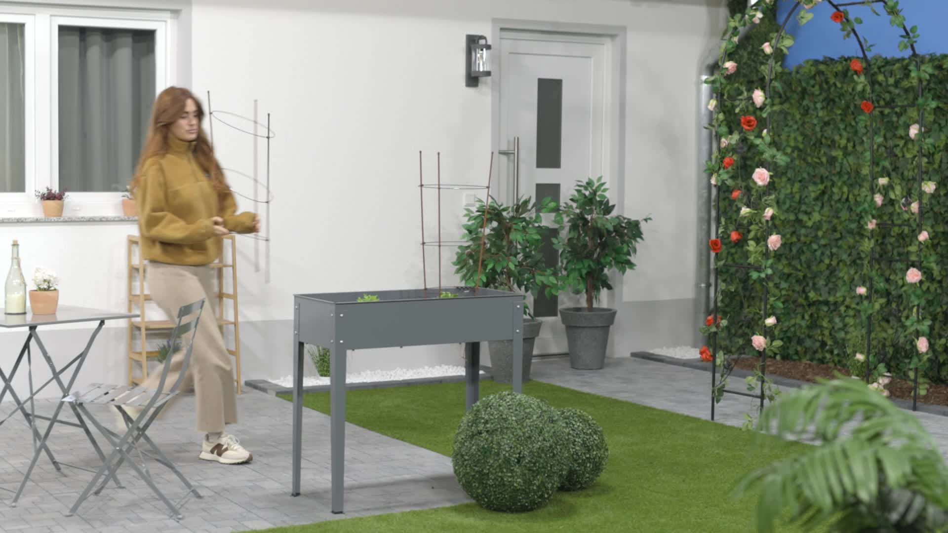 Relaxdays Rankhilfe 6er Set, Metall und Kunststoff, 76 cm Produktbild-Vorschau 7