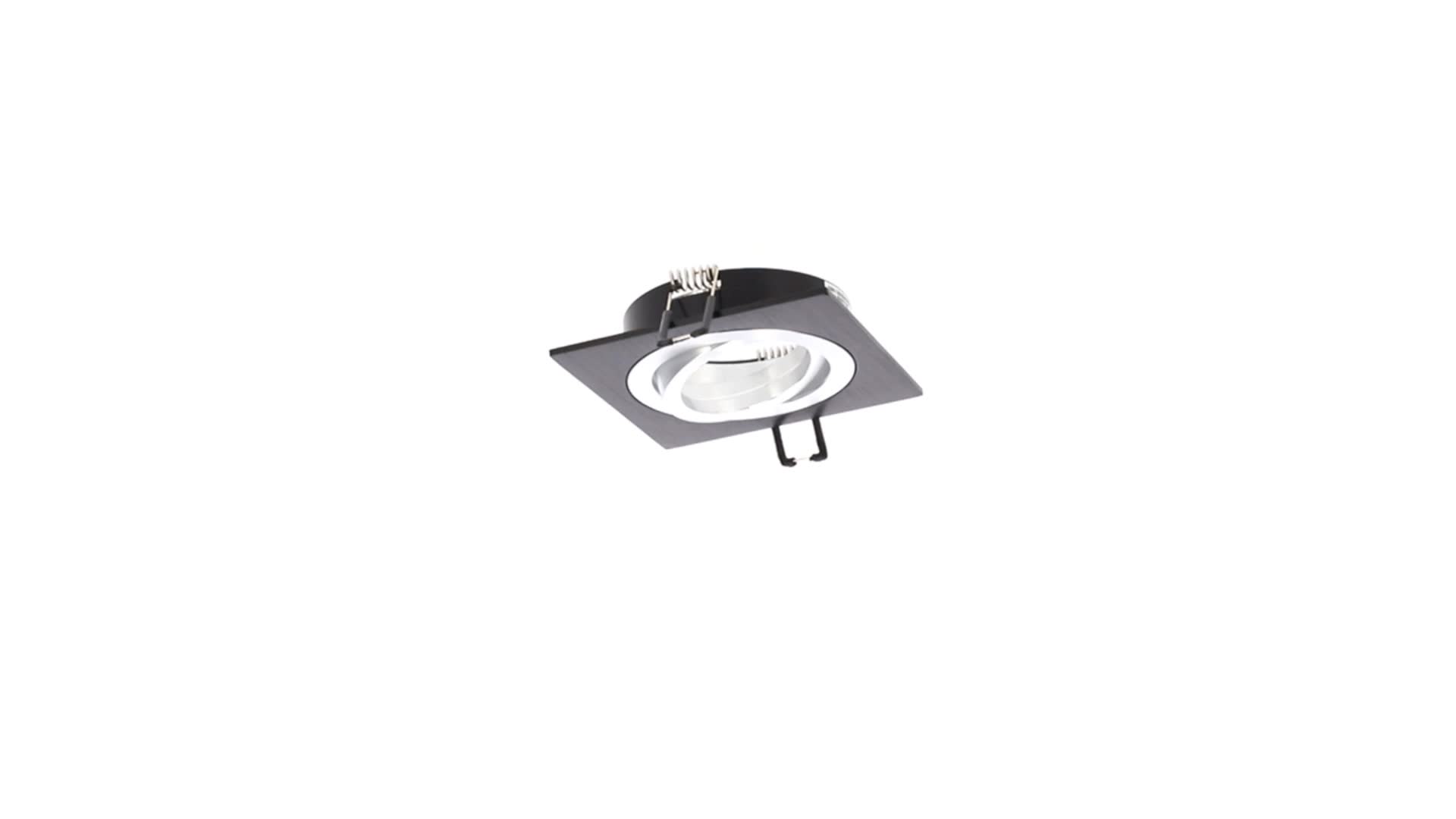 Deckenstrahler Einbaustrahler CERI 1 SQ BLACK quadratisch Produktbild-Vorschau 7