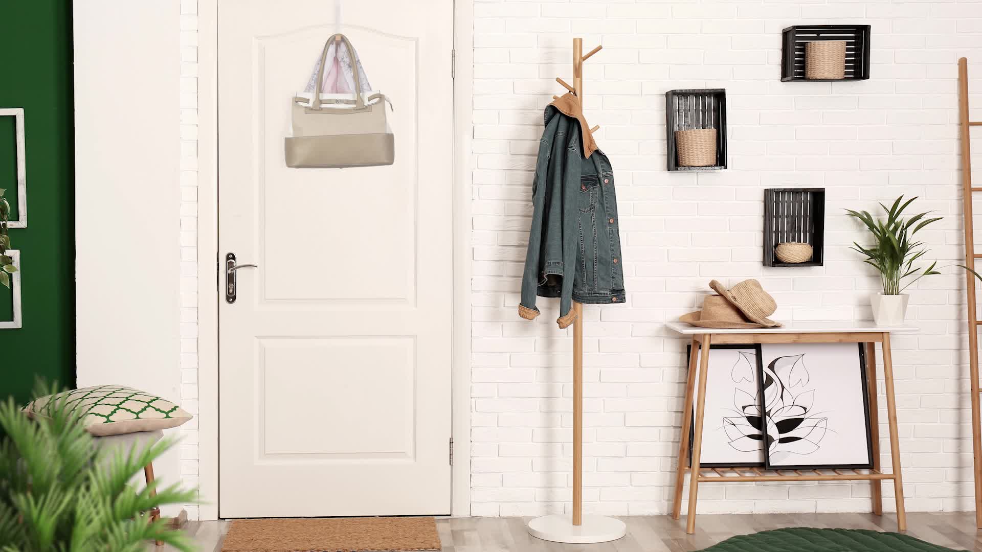 Relaxdays Türgarderobe klappbar 2er Set, zum Einhängen, Produktbild-Vorschau 7