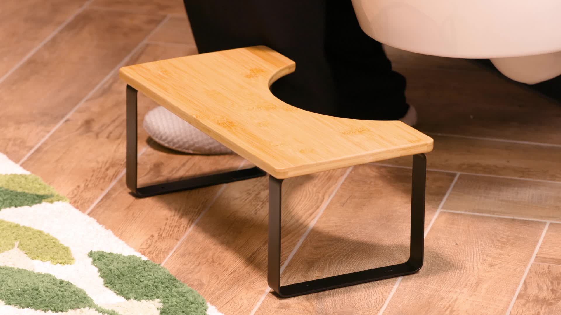 Relaxdays Toilettenhocker, Stuhlgang Unterstützung, WC Produktbild-Vorschau 7