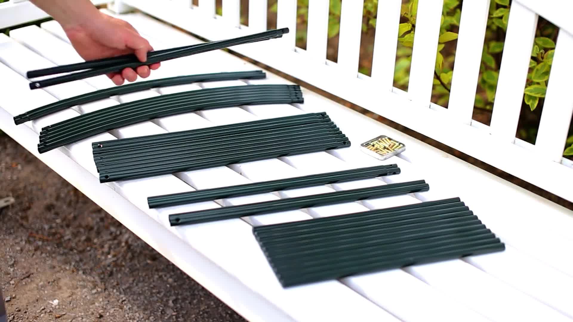 Relaxdays Torbogen Rankhilfe für Kletterpflanzen und Rosen Produktbild-Vorschau 7