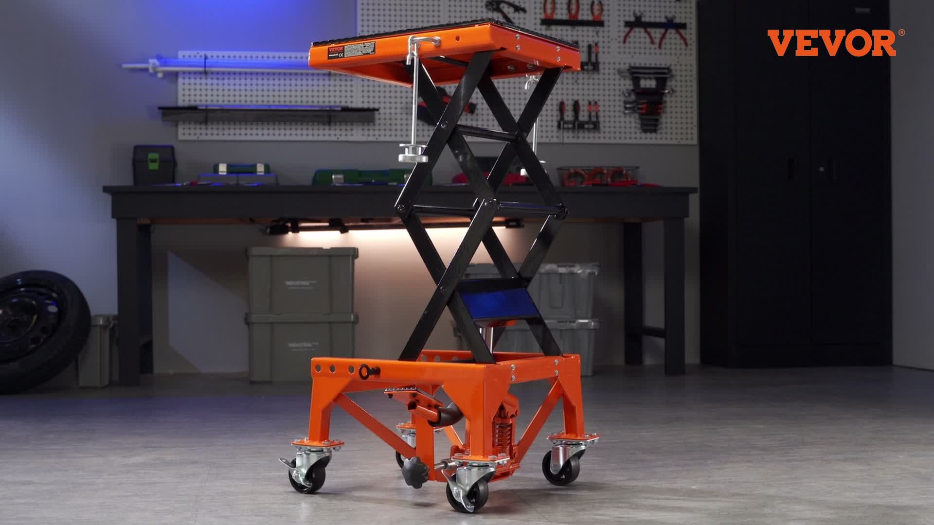 VEVOR Hydraulik-Motorradheber, Tragkraft 158 kg, geeignet Produktbild-Vorschau 7