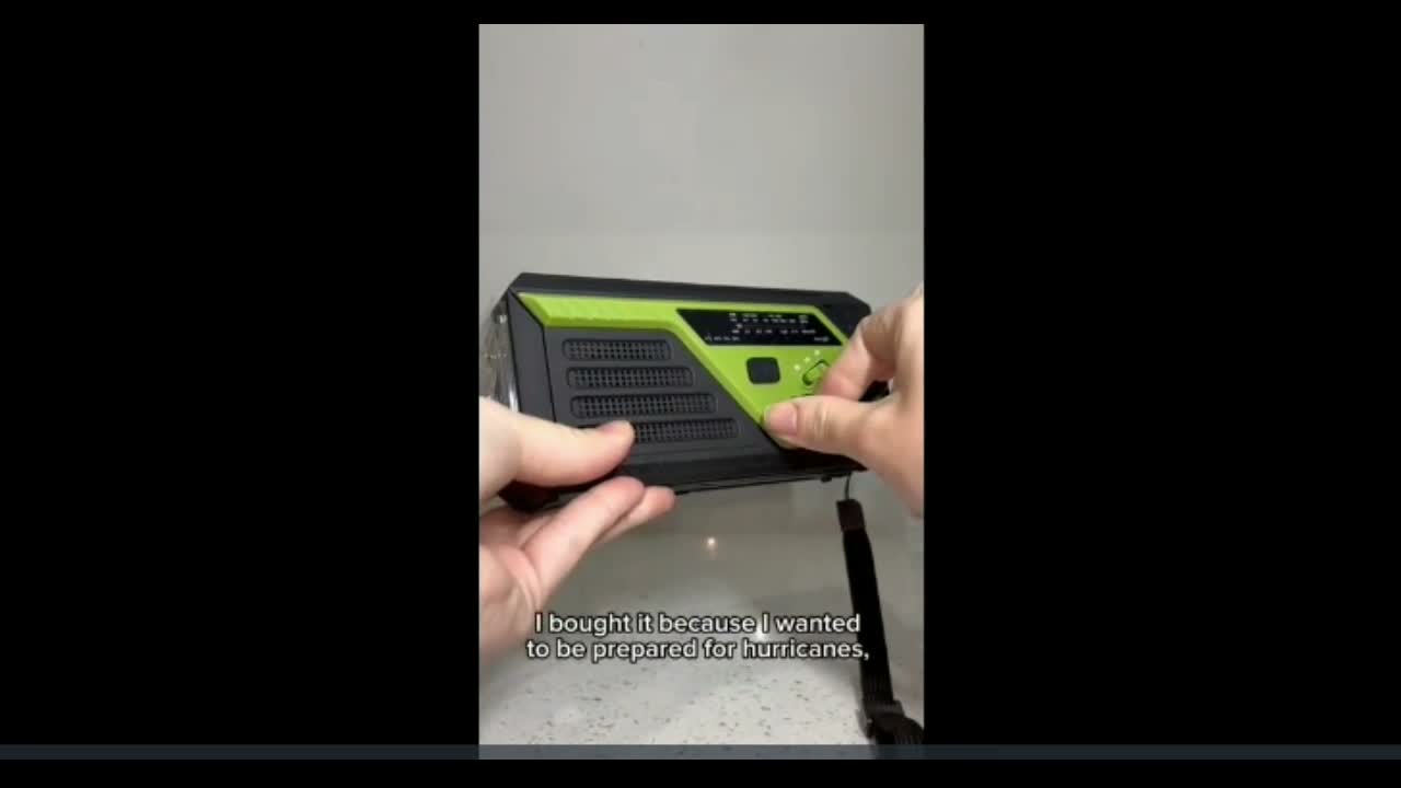 6000mAh Solar radio mit 4 verschiedenen Ladekabeln, Produktbild-Vorschau 7