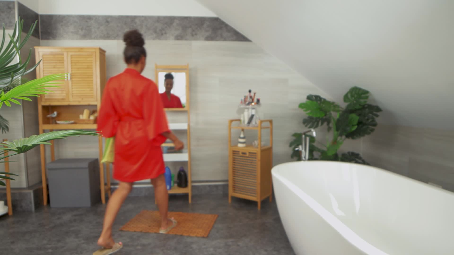 Relaxdays Aufbewahrungskorb, mit Henkel, Kleidung, Deko, Produktbild-Vorschau 7