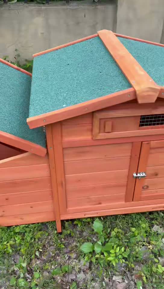Hühnerstall Holz mit Legenest, Kotwanne und Rampe – Produktbild-Vorschau 7