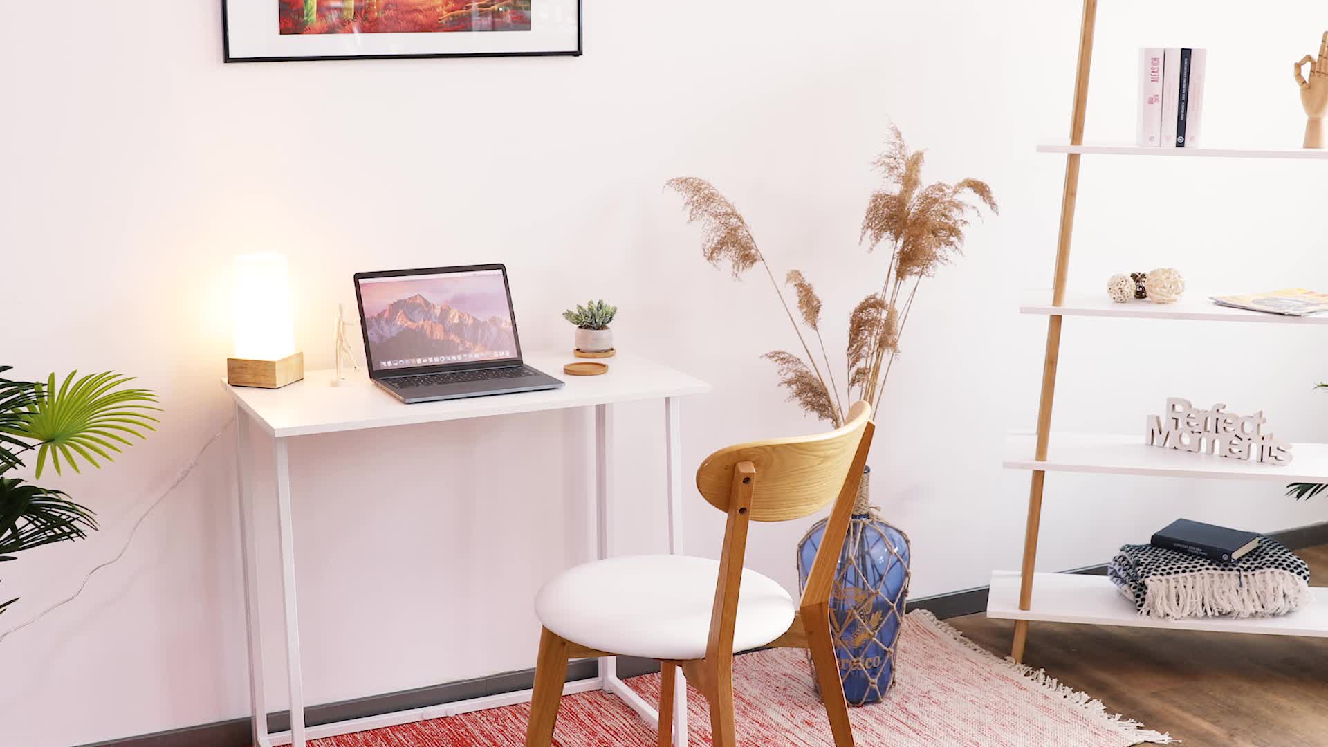 Relaxdays Schreibtisch klappbar, platzsparender Bürotisch Produktbild-Vorschau 7