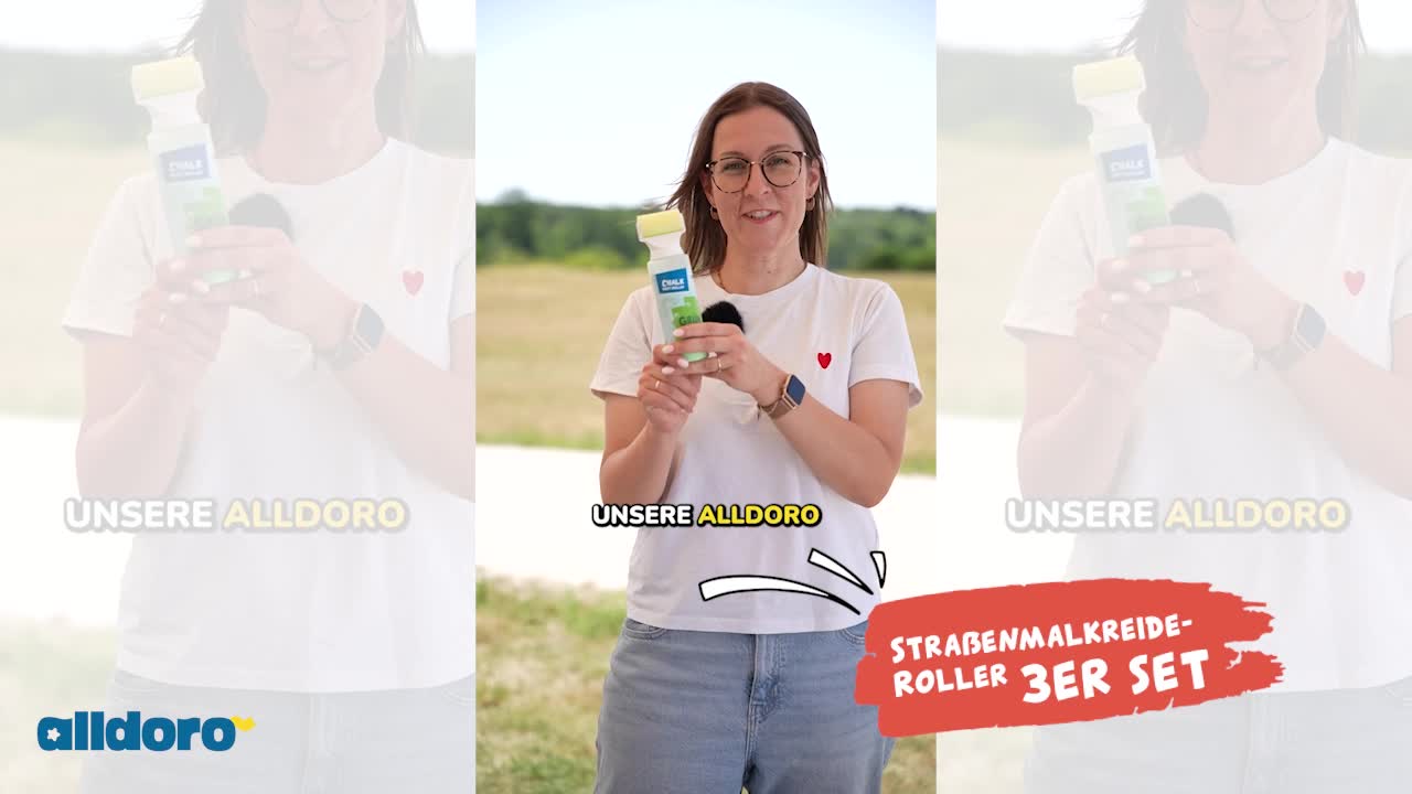 Straßenmalkreide Roller Set mit 3 leuchtenden Farben - Produktbild-Vorschau 7