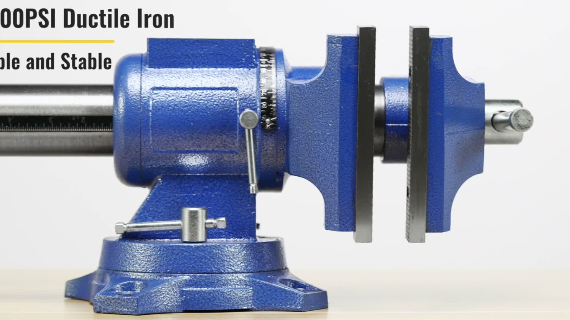 SucceBuy Multipurpose Vise 6-Inch Bench Vise 360-Degree Anteprima dell’immagine prodotto 7