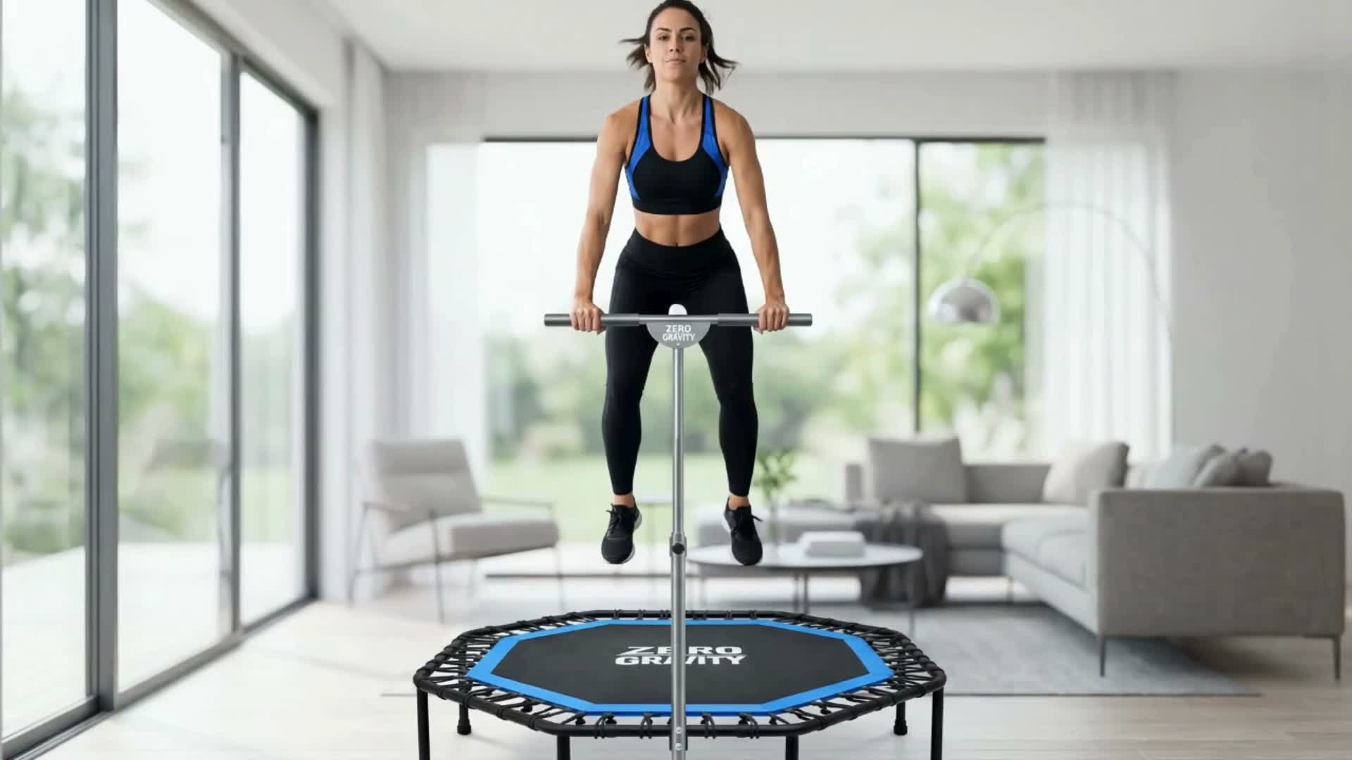 Zero Gravity Fitness Trampolin blau Produktbild-Vorschau 7