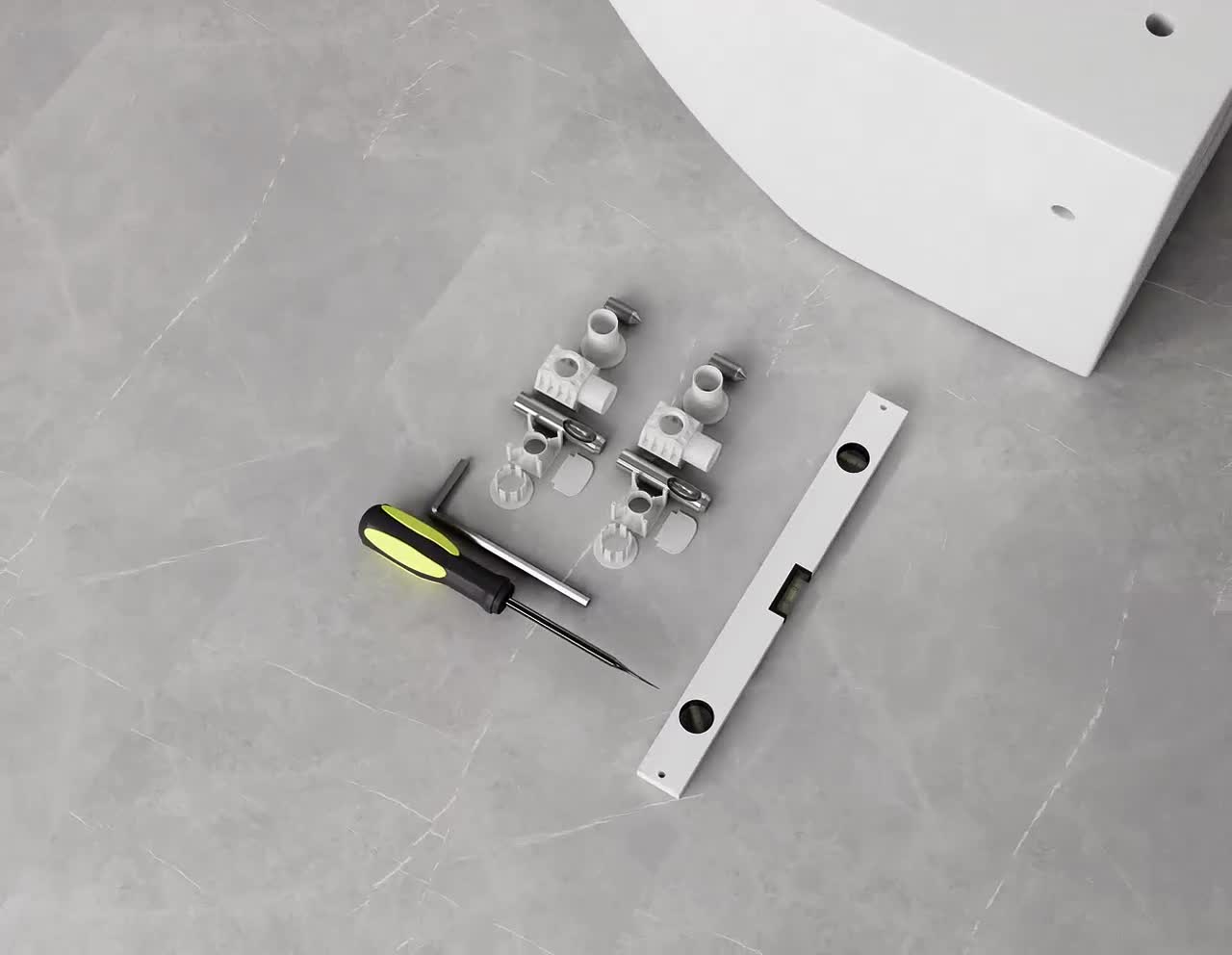 sanicomfort Wand WC Set 'Aliki' spülrandlos weiß inkl. Produktbild-Vorschau 7
