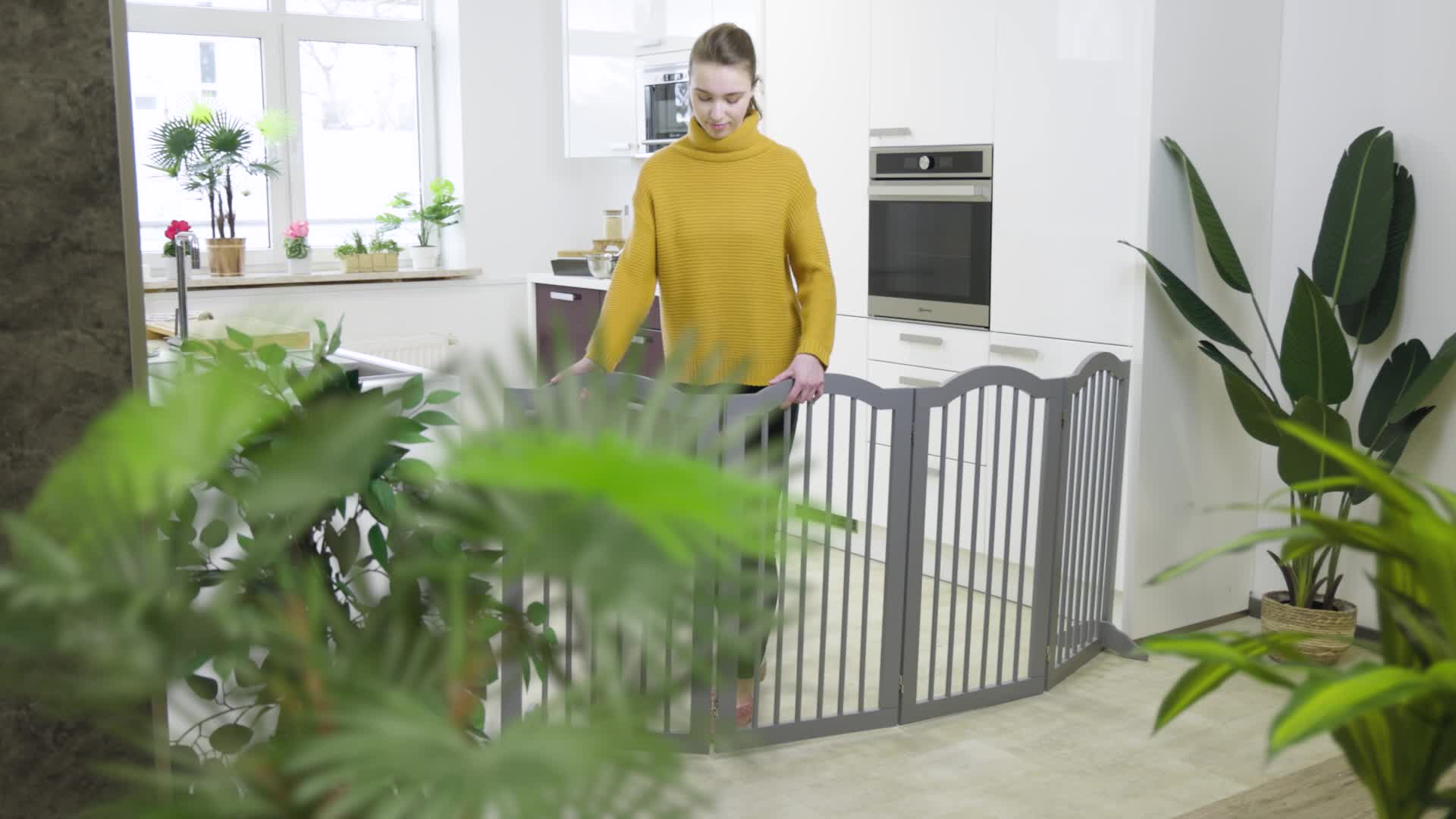 Relaxdays Absperrgitter, freistehendes Schutzgitter, H x B: Produktbild-Vorschau 7