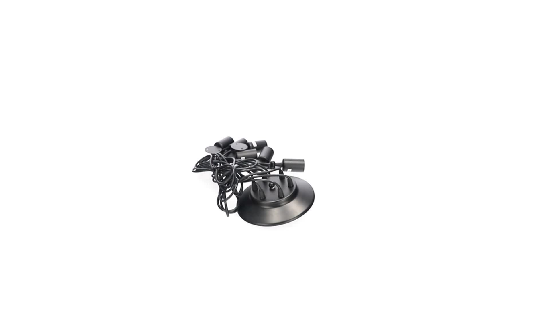 Deckenleuchte Pendelleuchte spider ARANEA 6xE27 schwarz Produktbild-Vorschau 7