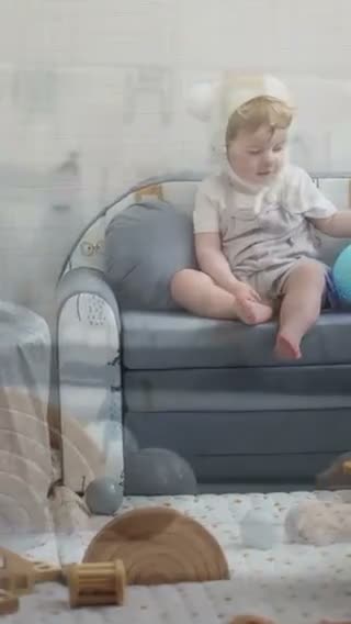 TUPPI Kindersofa Kinder Couch mit Schlaffunktion Produktbild-Vorschau 7
