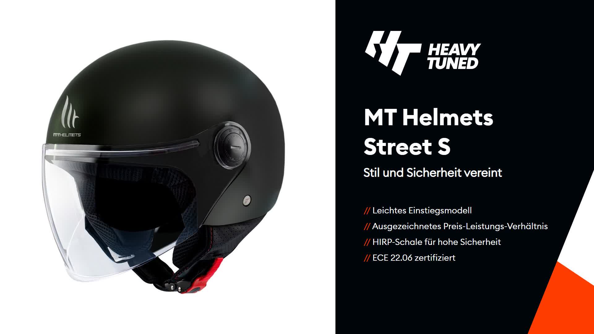 Mt Helmets Street S Jethelm Schwarz M Schwarz M Produktbild-Vorschau 7