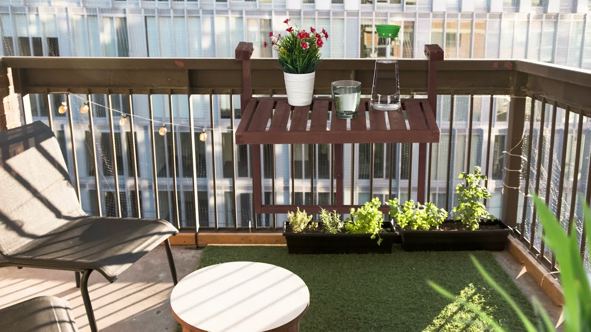 Relaxdays Balkontisch klappbar, Balkonklapptisch zum Produktbild-Vorschau 7
