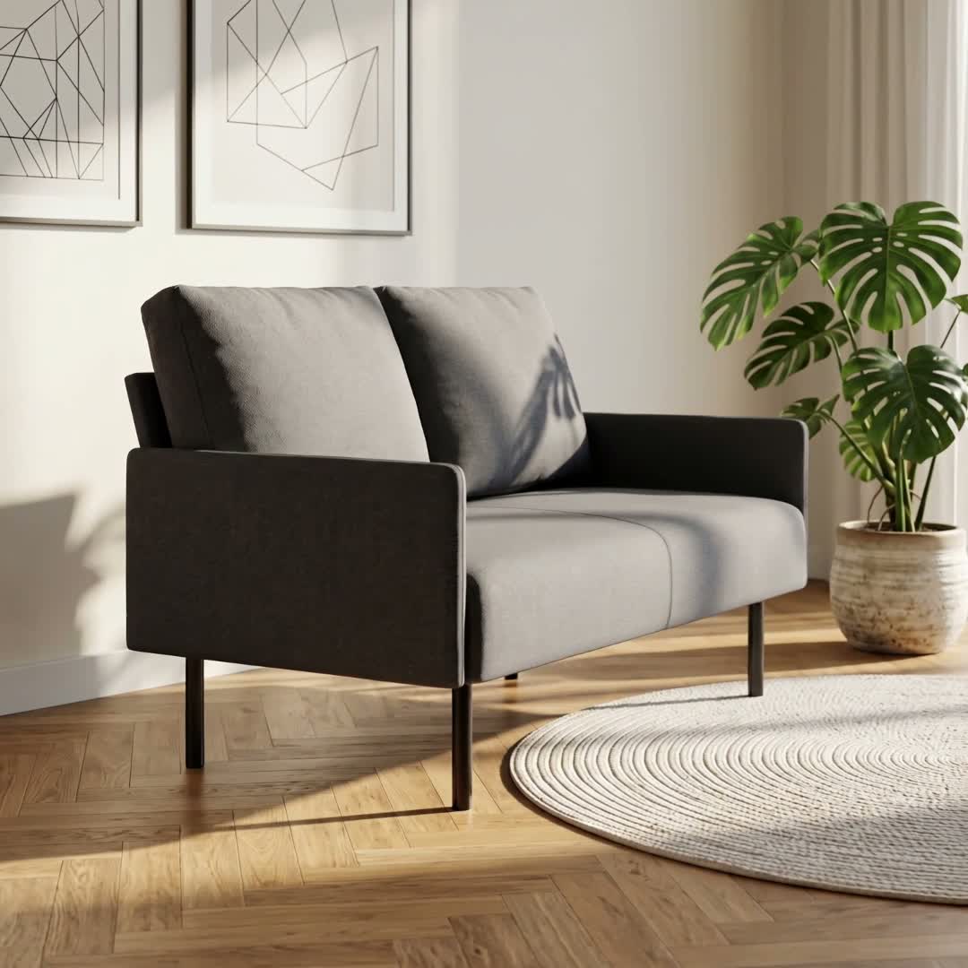 BEALIFE 2-Sitzer Sofa 122x76x90 cm | Kompaktes Polstersofa Produktbild-Vorschau 7