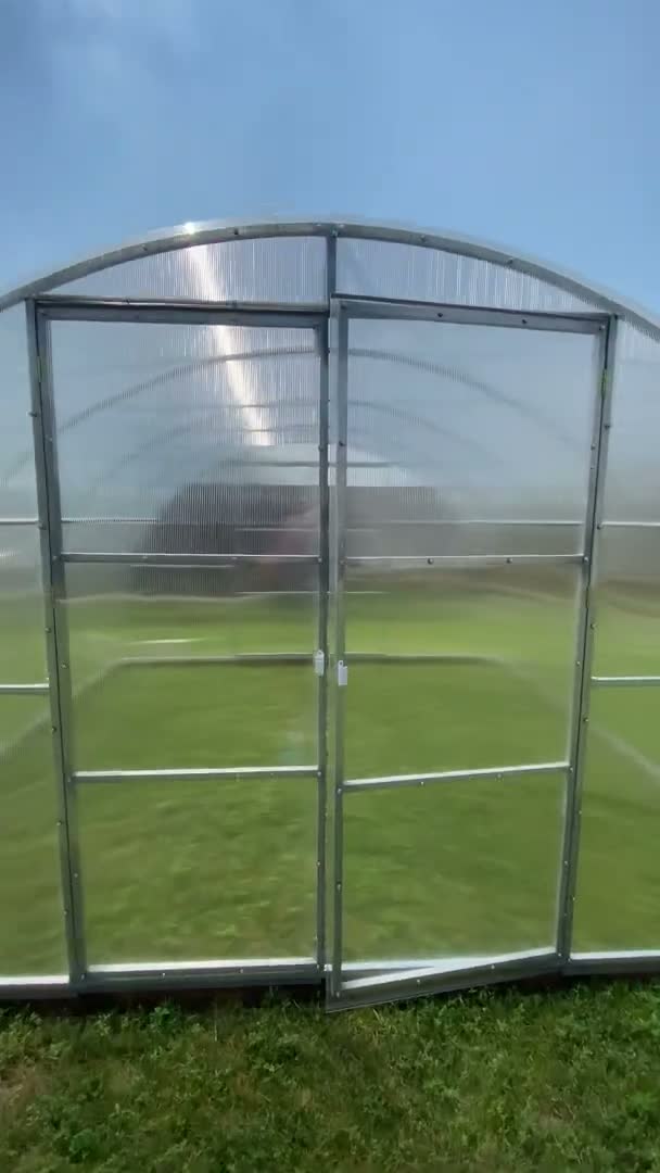 Gewächshaus "Sigma" 4x6m mit 4mm Polycarbonat. Doppeltüren Produktbild-Vorschau 7