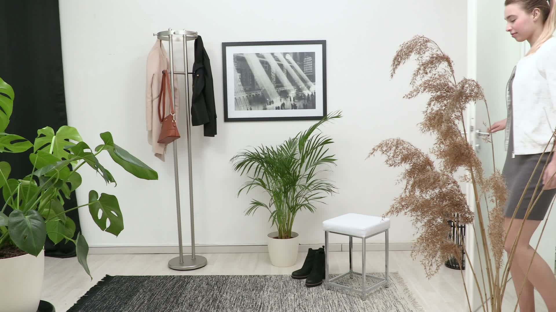 Relaxdays Hocker gepolstert, Kleiner Sitzhocker, Produktbild-Vorschau 7