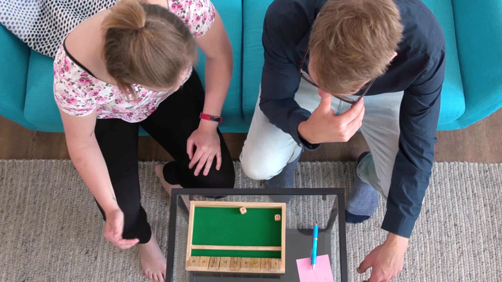 Relaxdays Shut The Box 9er, 2 Holzwürfel & Würfelbrett, für Produktbild-Vorschau 7